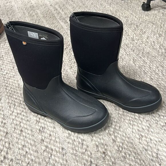 Bogs Classic II Black Mid Snow Winter Boots- No Handles Women’s US 9 New - Picture 3 of 12